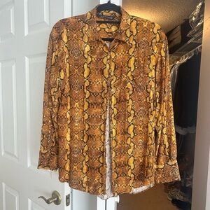 Woman Snake Print Shirt